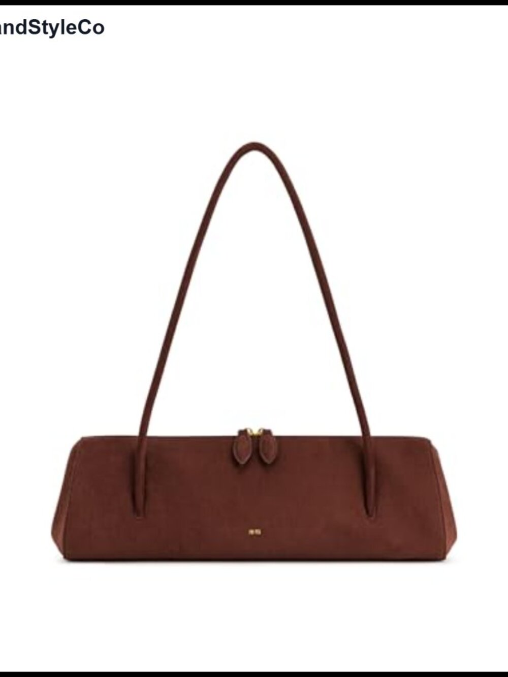 JW PEI Nova Faux Suede Shoulder Bag Satchel Gold Hardware Zipper Pocket